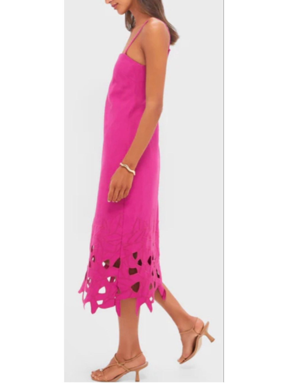 NWT Tuckernuck Hyacinth House Fuchsia Linen Somerset Maxi Dress S Sold Out Style - Picture 4 of 7